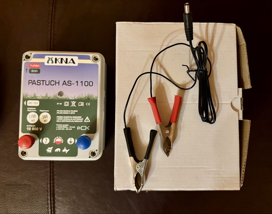 Pastuch AKNA elektryczny AS-1100 psy, małe zwierzęta- zestaw!