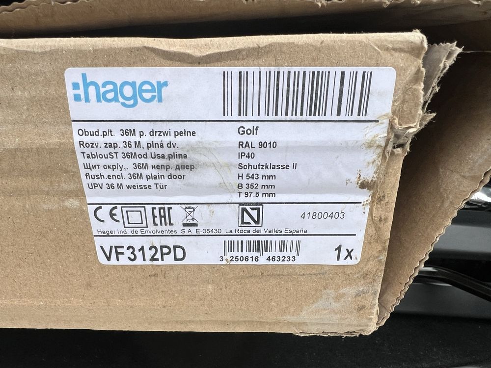 Rozdzielnia hager 3x12