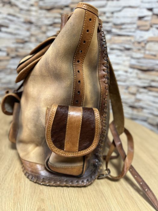 Кожаный рюкзак ручной работы