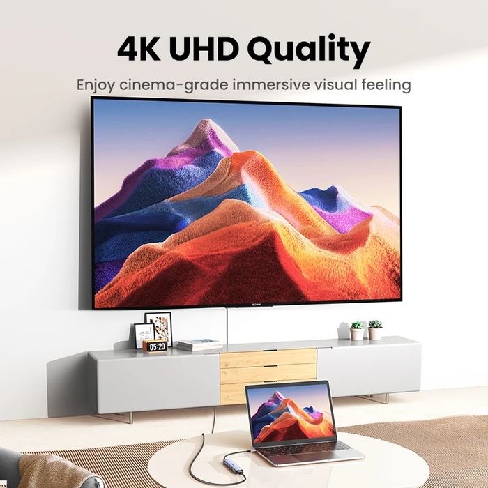 Багатопортовий адаптер Ugreen 5-в-1 hub HDMI Type-C USB3.0