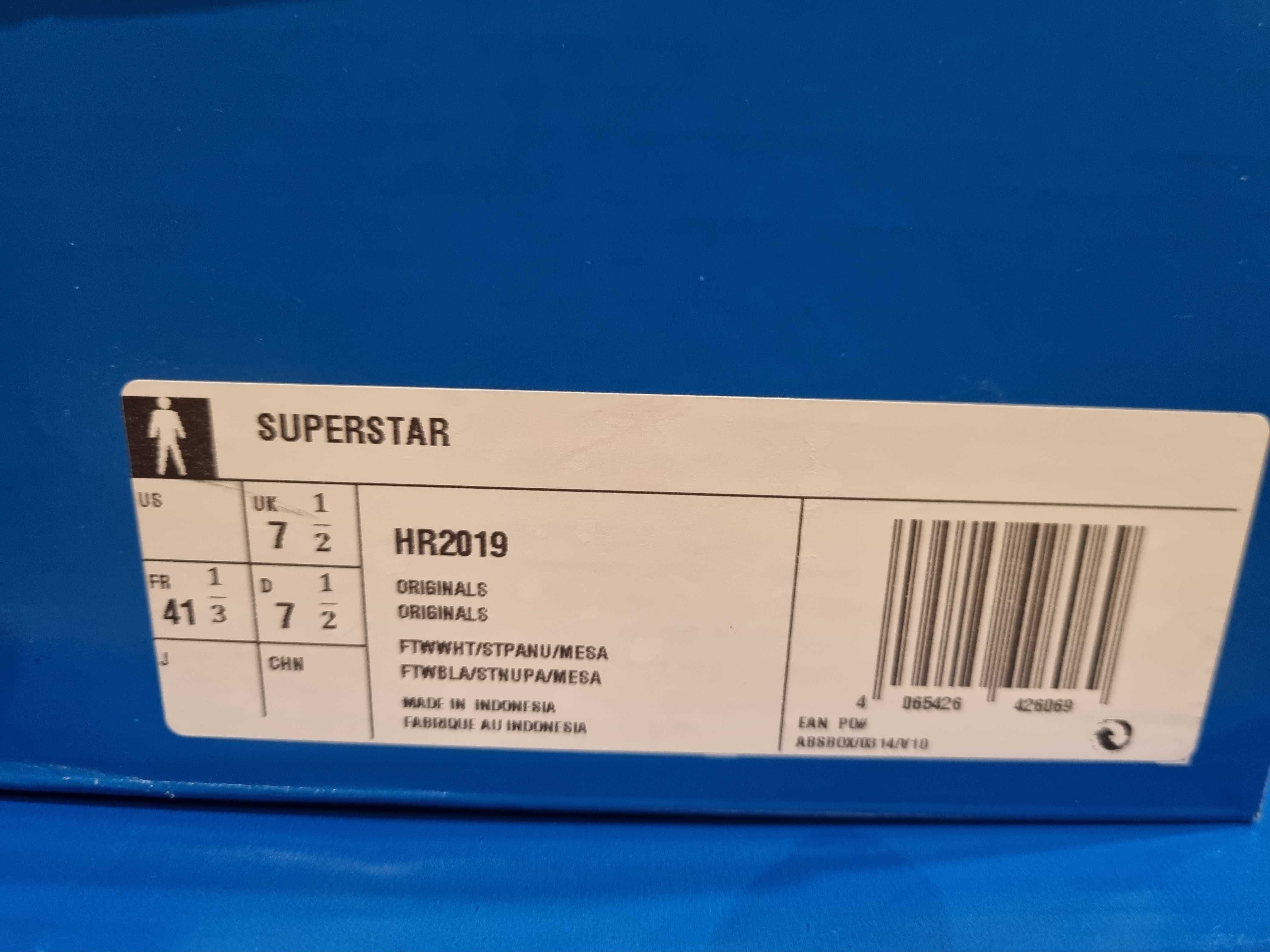 Nowe Buty Adidas Superstar r. 41 1/3 HR2019