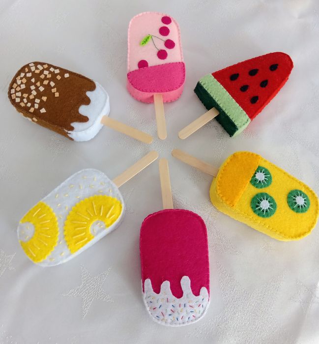 Lód z filcu, lody do zabawy