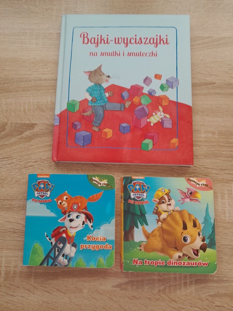 Zestaw maskotka Marshall, 2 książeczek Psi Patrol oraz Bajki-wyciszajk