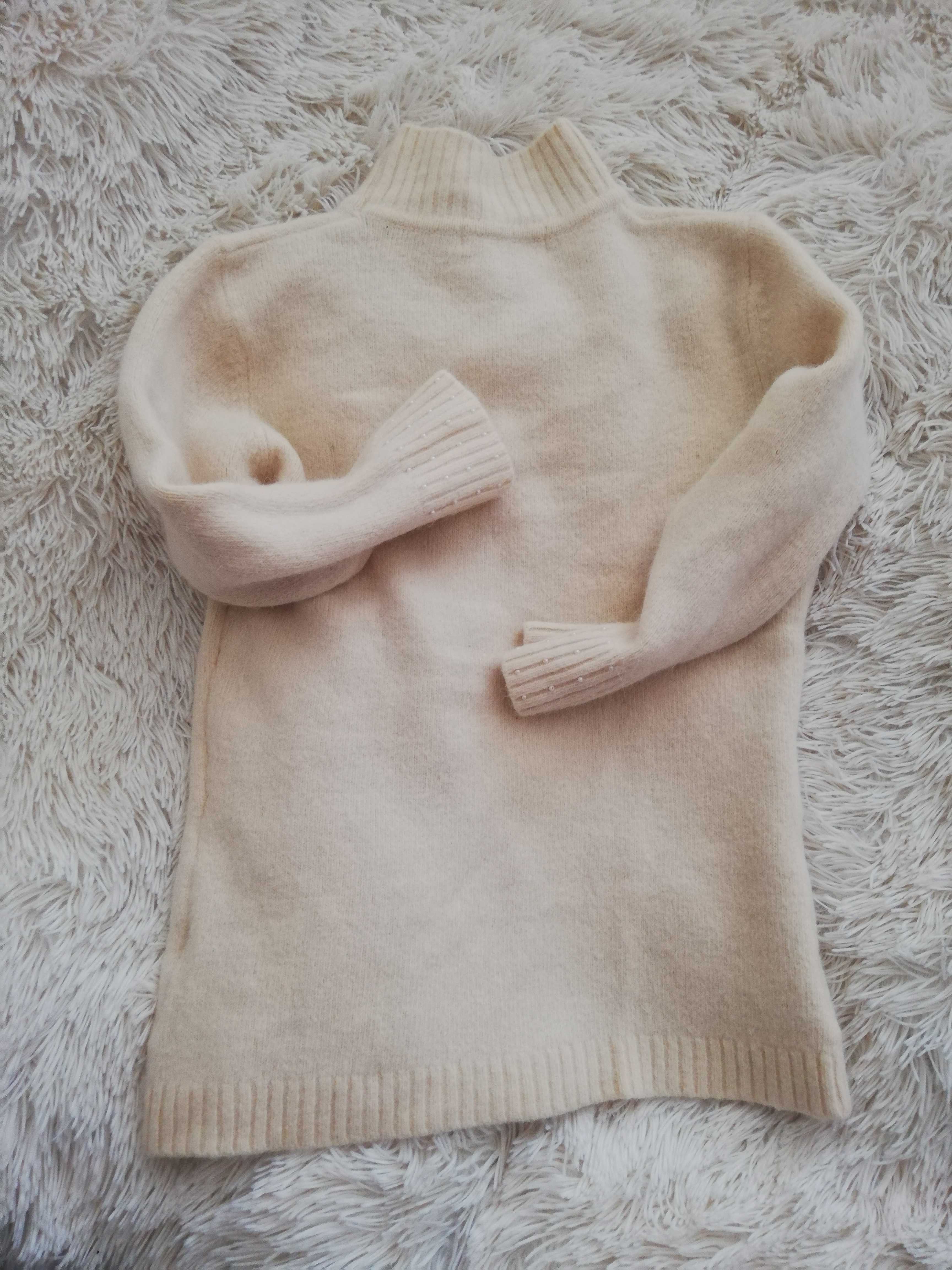 sweter R.leezio xs s 34 36 sweter z angory 90% R.leezio 36
