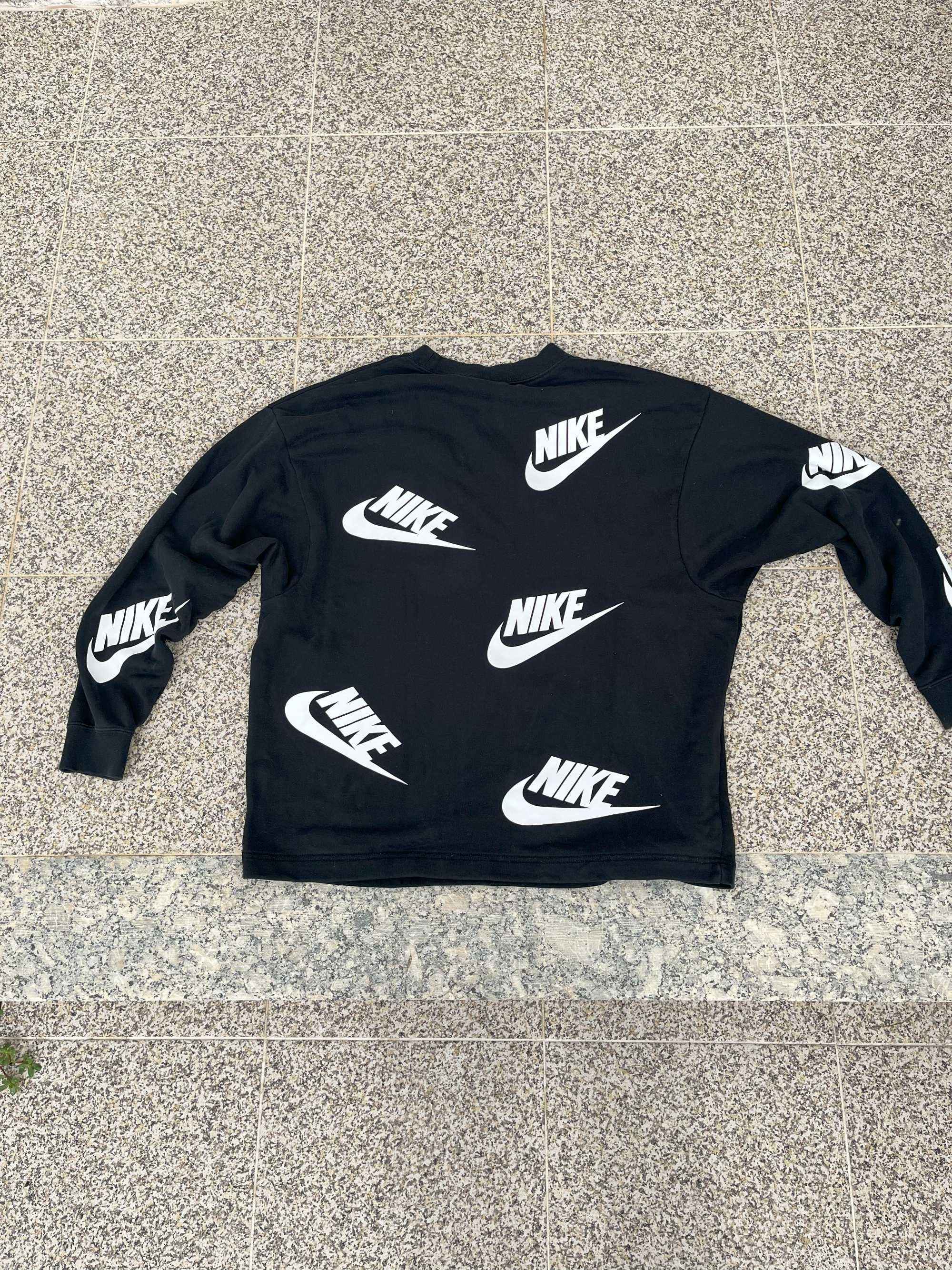 Sweat Nike Preta Tamanho S (36/8) – Hoodie Desportivo Feminino