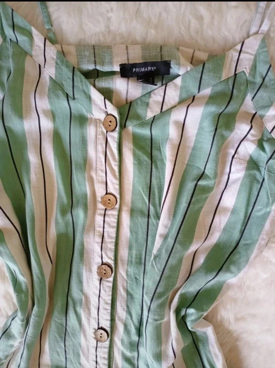 Letnia sukienka w paski  ramiączka wiskoza L XL