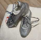 Buty sneakersy kamienie dżety srebrne jak Jimmy Choo 38 37 36 damskie