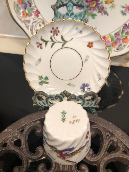 Porcelana Chávena de café com pires SAXE