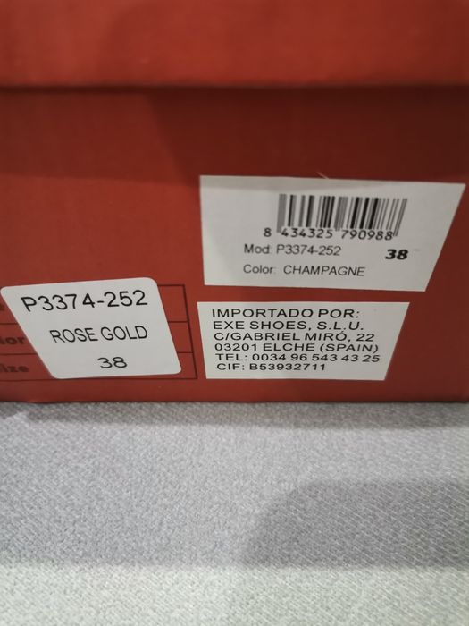 Sandálias Exé 38 novas