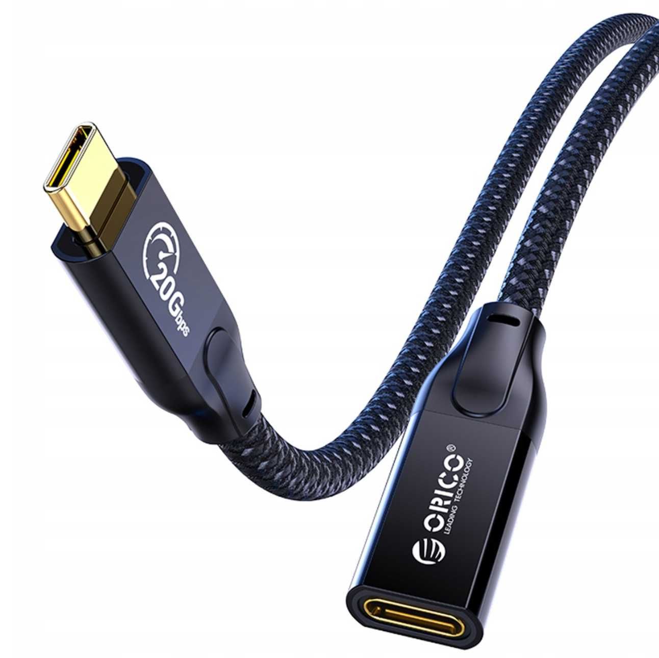 Orico Kabel Przedłużacz USB-C 1m 3.2 Gen2 20 Gb 4K 100W