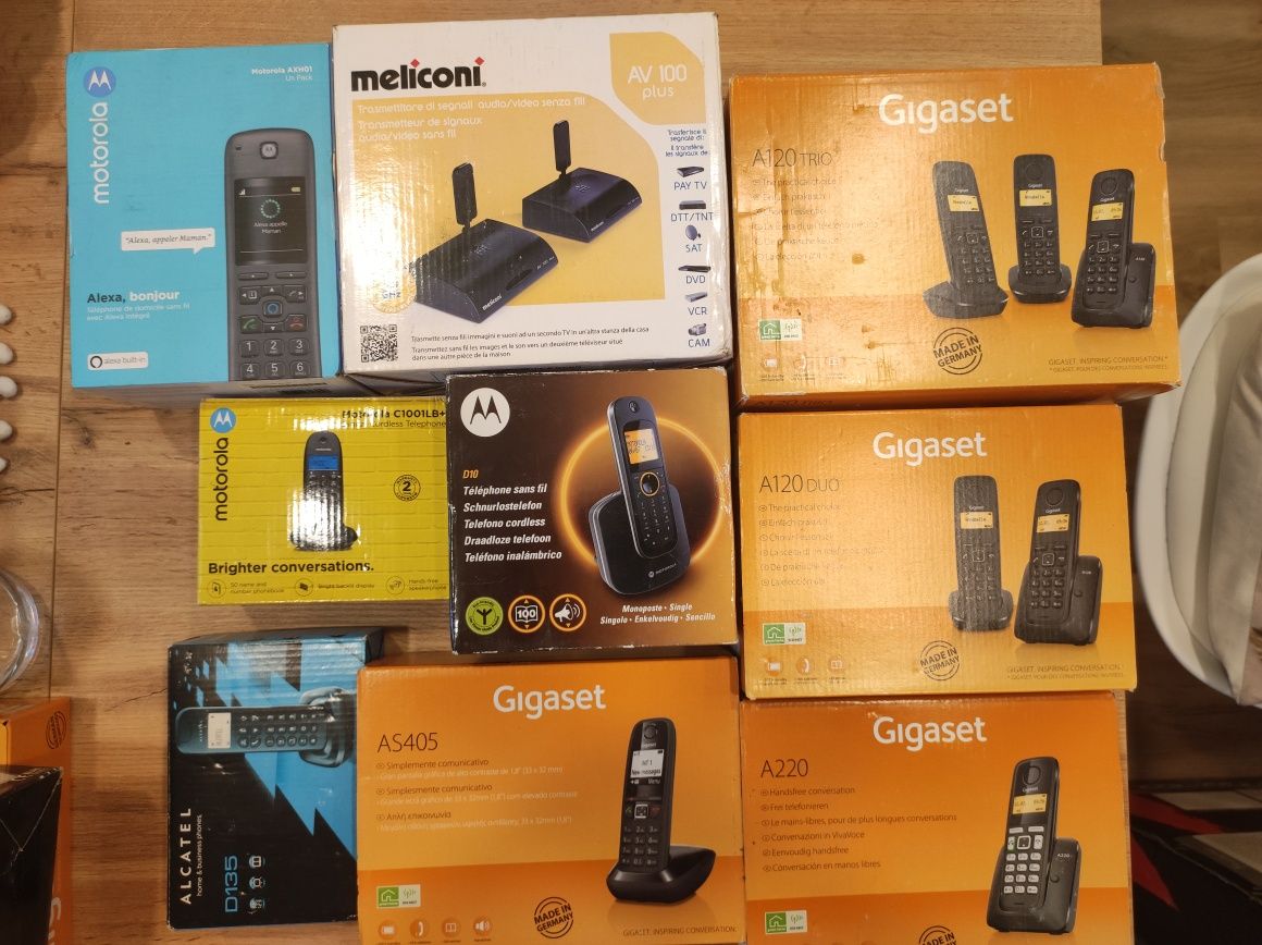 Telefones fixos com e sem fios
