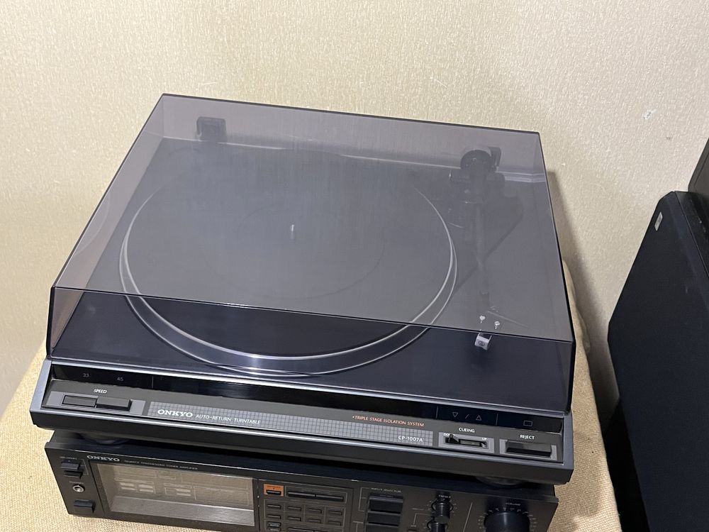 Японский проигрыватель винила + ресивер + акустика ONKYO CP-1007A