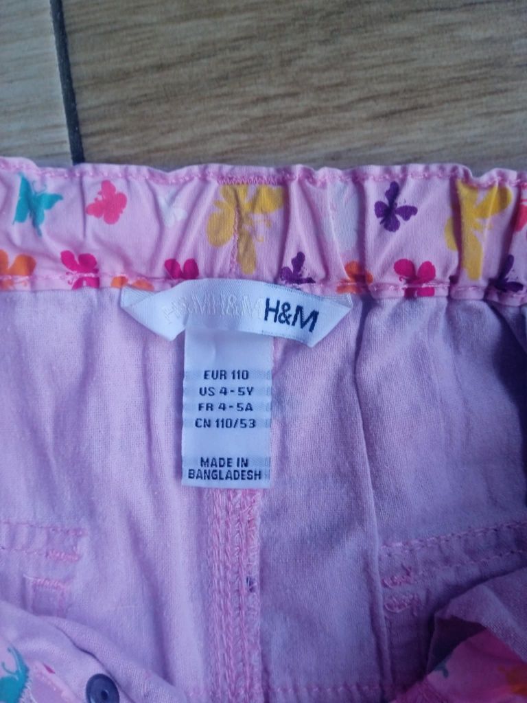 Szorty dziewczęce H&M rozmiar 110