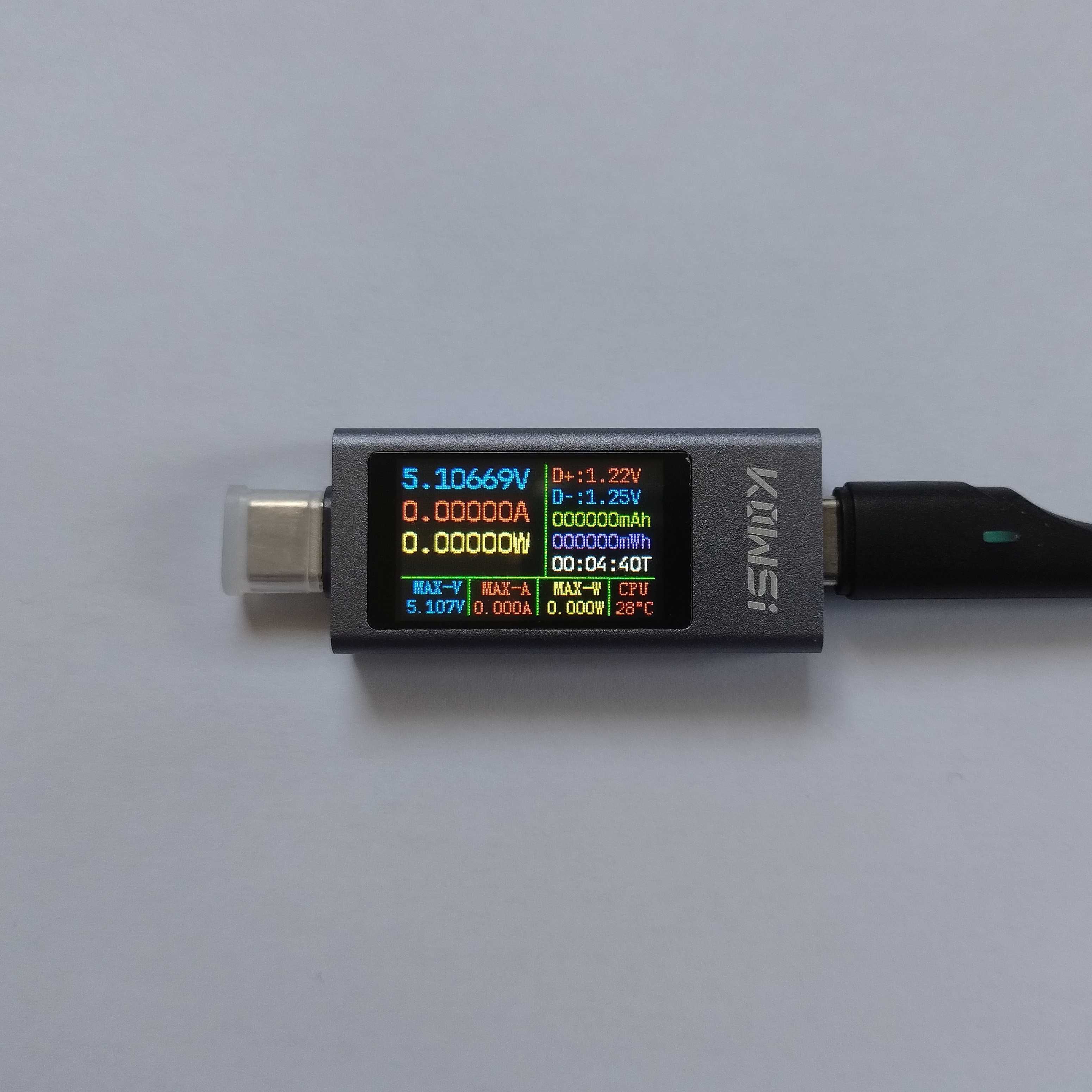 Tester Ładowania USB Woltomierz Miernik Napięcia Amperomierz kws-2303c