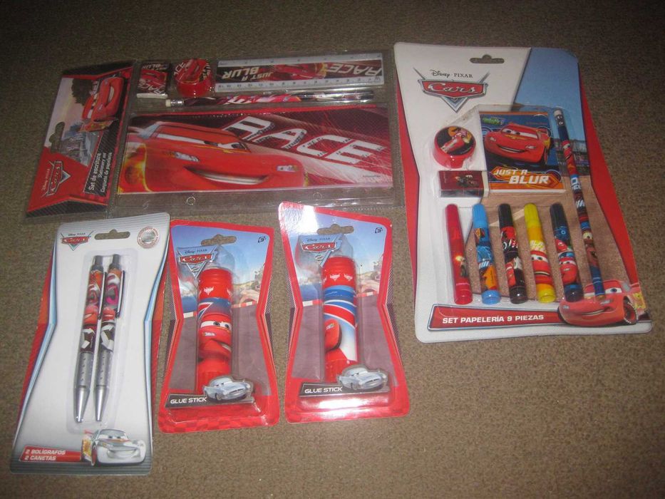 Pack Escolar "Carros" Novos e Embalados!