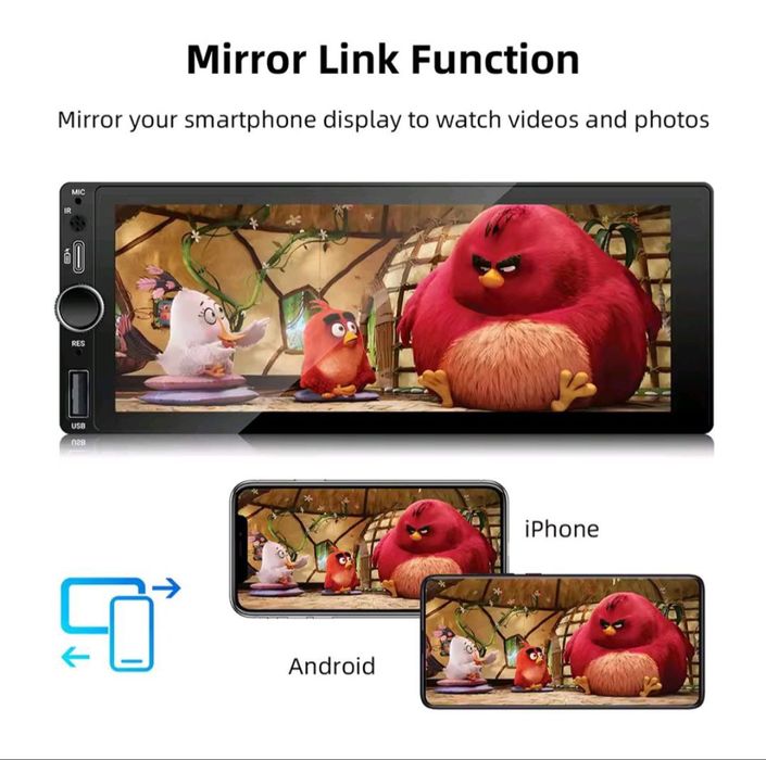 Магнітола 2DIN RM-CP6801 | CarPlay / Android Auto / Mirror Link