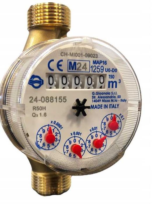 Wodomierz zimnej wody 1/2" DN15 1,6m3/h  Wysyłka GRATIS!