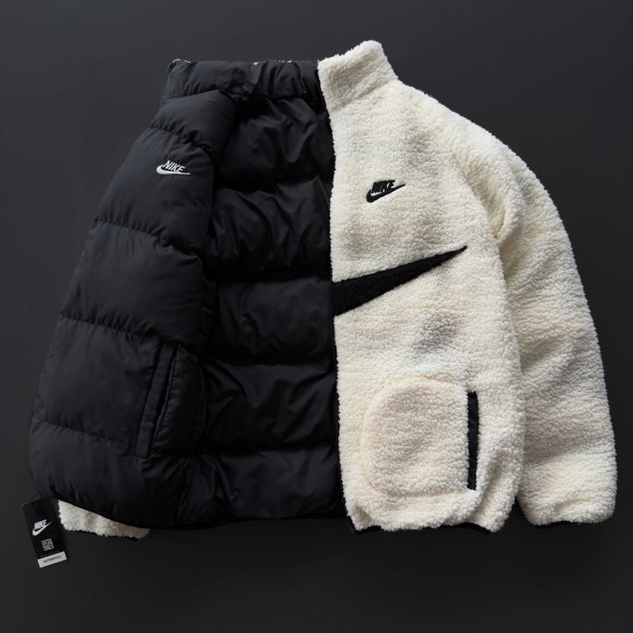 Куртка зимняя мужская Nike big swoosh до -25°С меховая пуховик найк