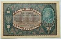 Banknot 10 Marek Polskich 1919 UNC