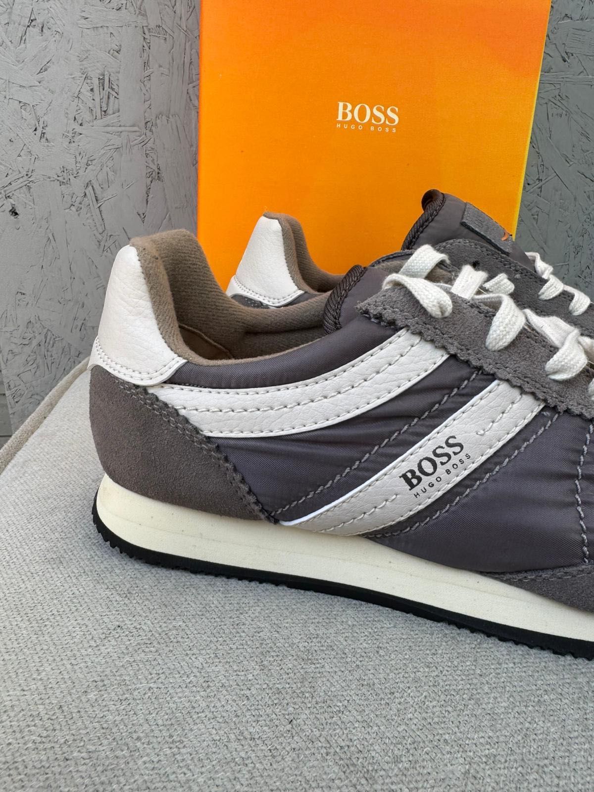 Nowe sneakersy sportowe męskie HUGO BOSS szare 42