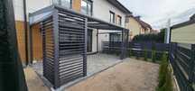 Pergola Aluminiowa Zadaszenie tarasu ruchome ścianki, szklane stałe