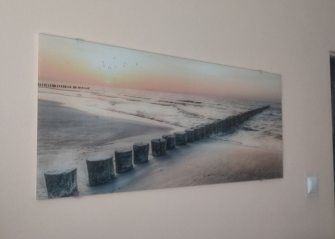Obraz na szkle. Glasspik. Plaża. 125x50 cm