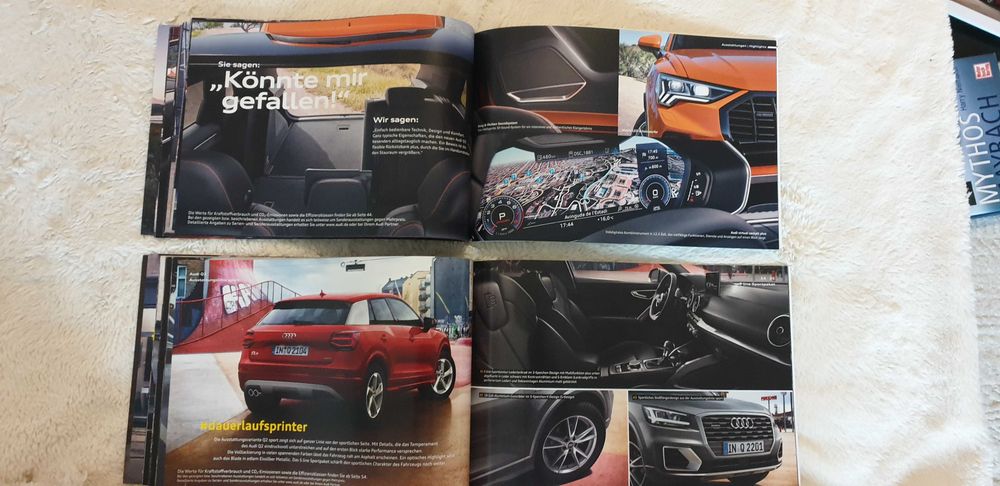 Prospekt Audi Q3 na innej Audi Q7, Audi Q8, Lexus RX 450, Porsche.