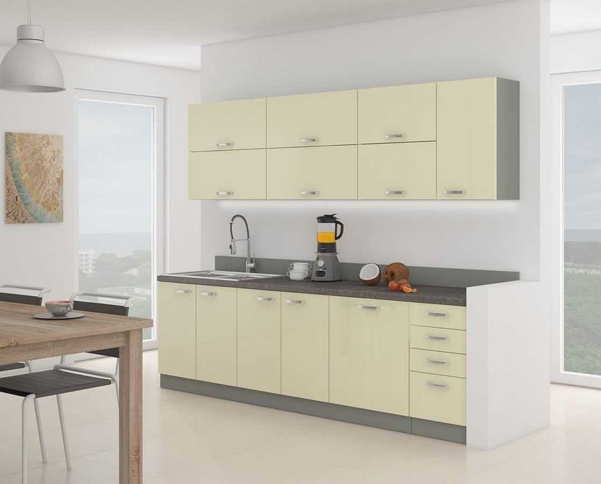 Nowoczesna Kuchnia meble kuchenne IGA 3 kolory polysk MDF MODUŁOWA HIT