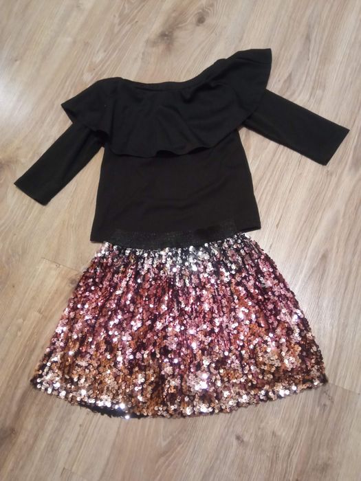 Bluzka i spódnica strój na Andrzejki zabawę przedszkolna r.116