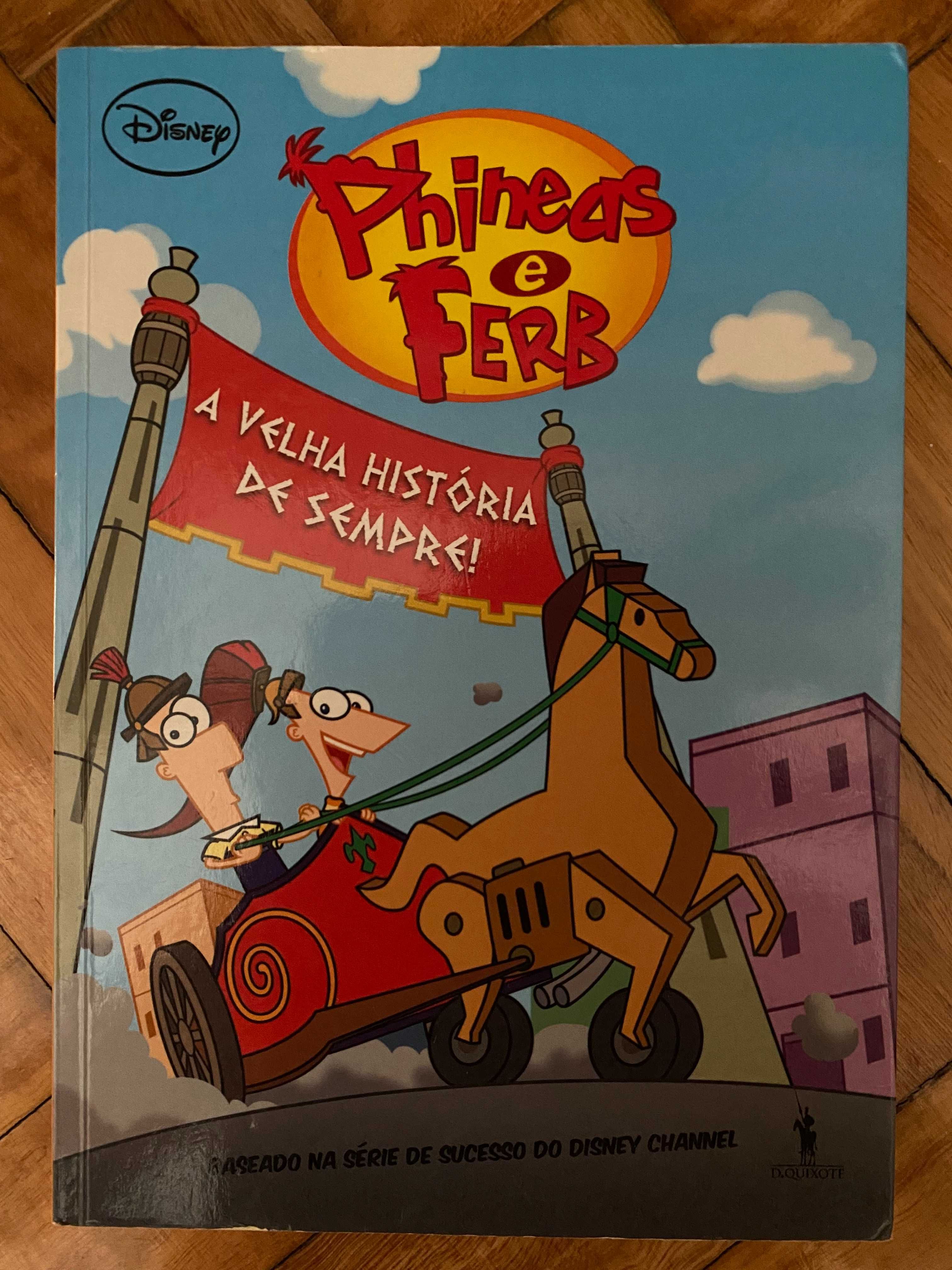 Livro "Phineas e Ferb - A Velha História de Sempre"