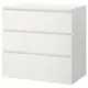 MALM Ikea Komoda 3 szuflady biała  80x78  Nowa w kartonach
