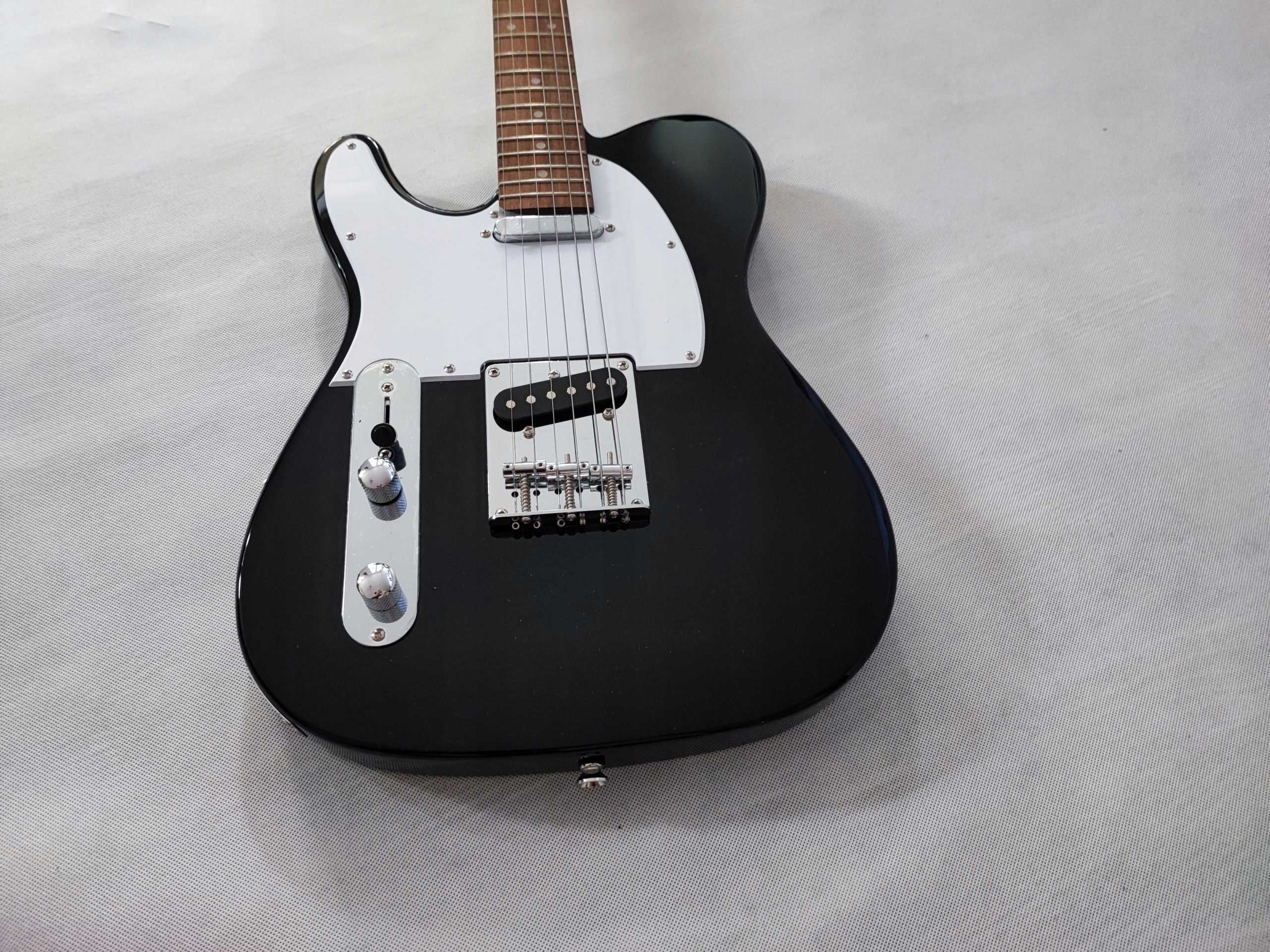 Harley Benton TE-20 BK LH gitara telecaster LEWORĘCZNY - USTAWIONY!