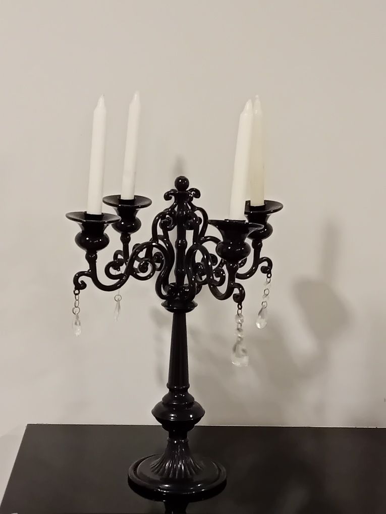 Candelabro  ferro preto