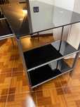 Secretaria em vidro preto