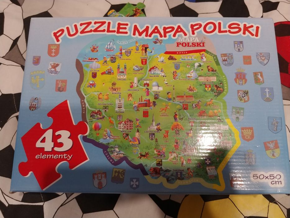 Puzzle Mapa Polski, 43 elementy Producent Bajka
