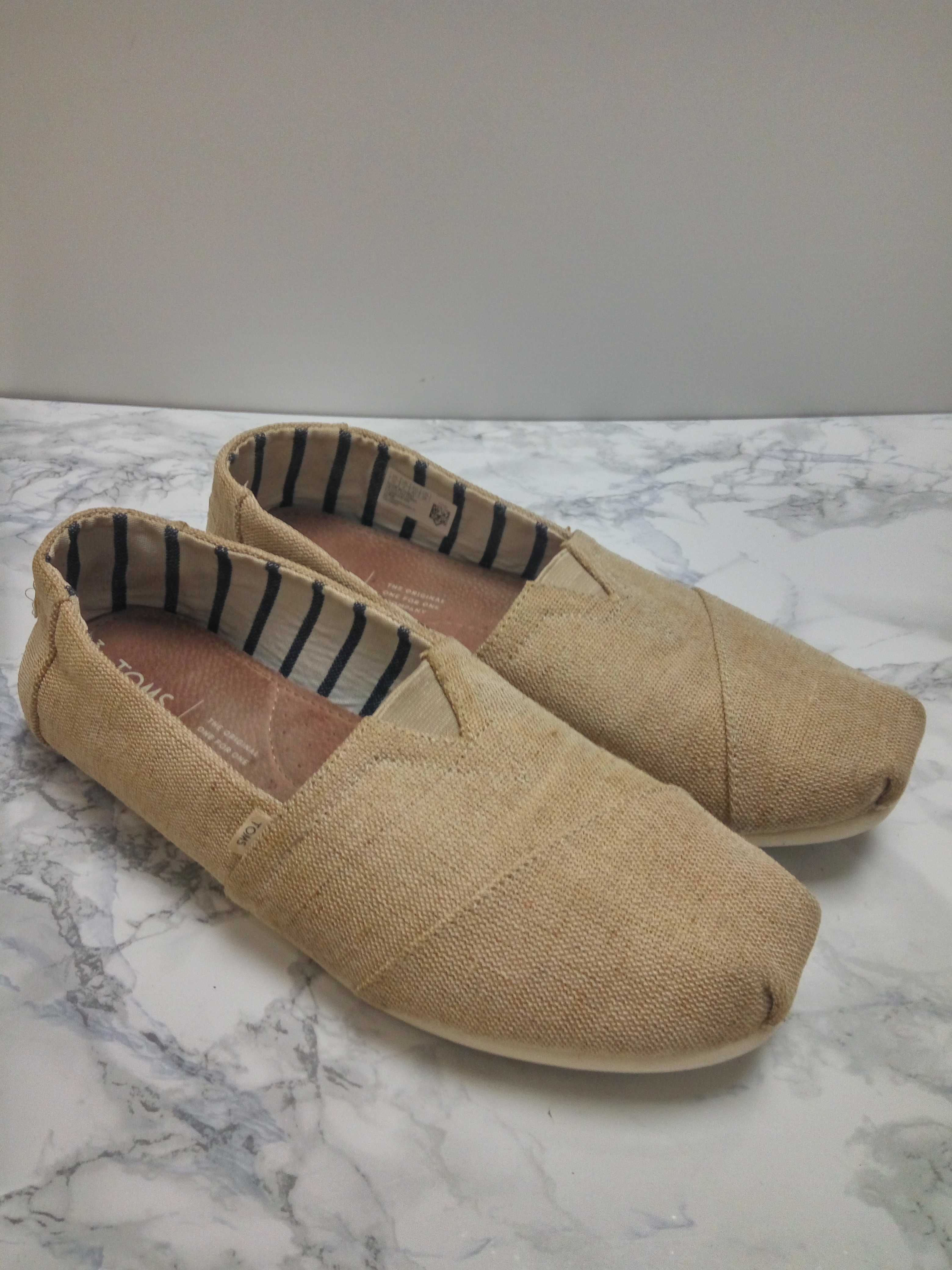 Льняные мокасины, эспадрильи Toms