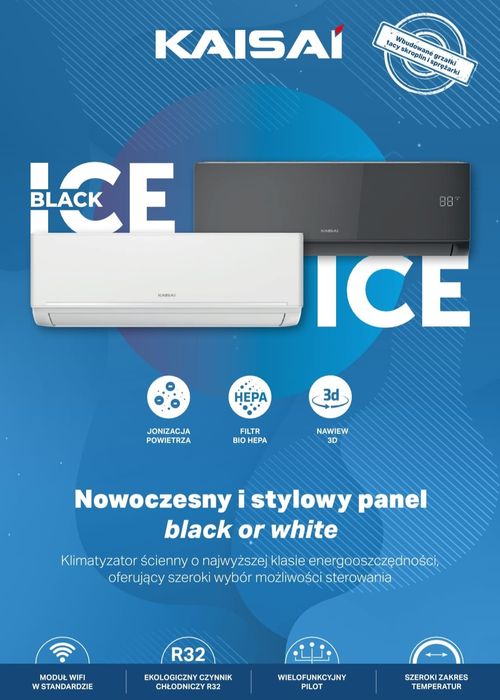 Klimatyzacja Kaisai ICE 3,5 kW Wi-Fi z montażem