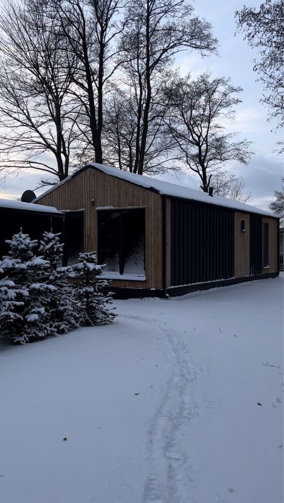 Promocja materialy do budowy domu SIP 70m2 stodola nowoczesna