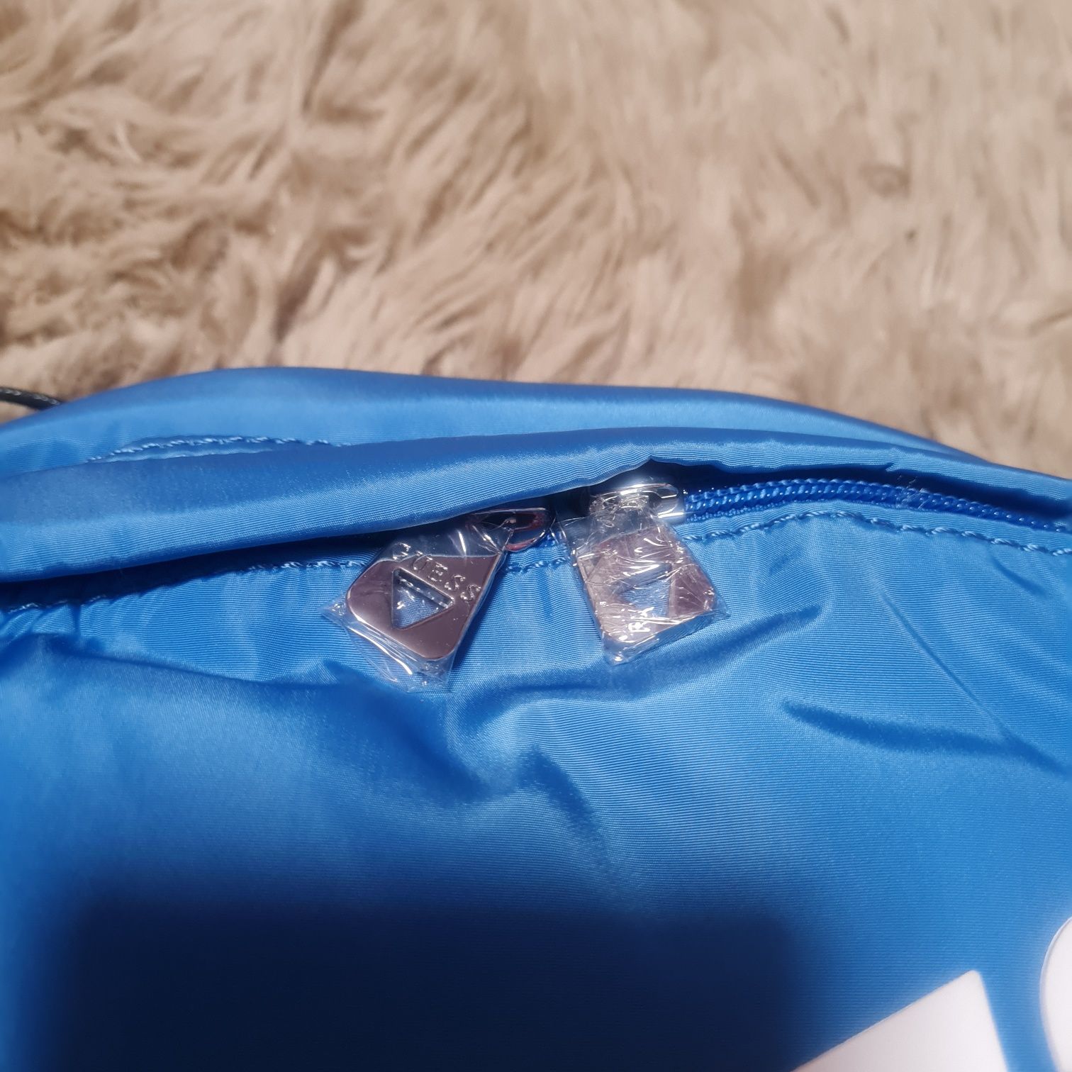 Guess plecak niebieski duży nowy z metką kupiony na zalando backpack