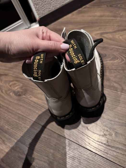 Dr. martens Jadon белые платформа ботинки толстая подошва мартинсы