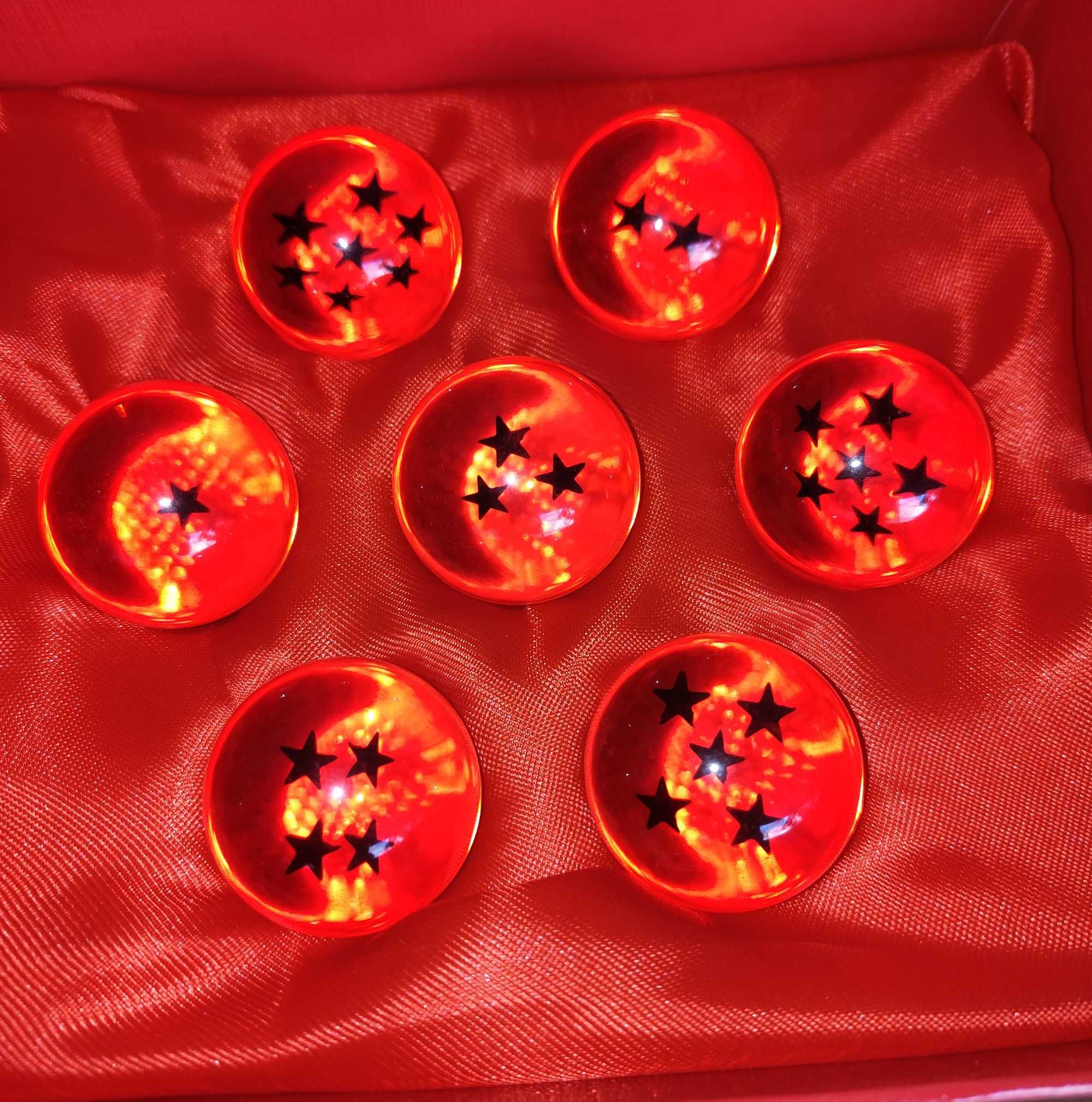 7 Bolas de Cristal Vermelhas Dragon Ball