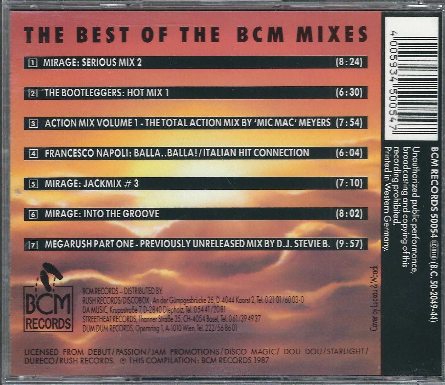CD The Best Of The BCM Mixes (1987) (BCM Records)