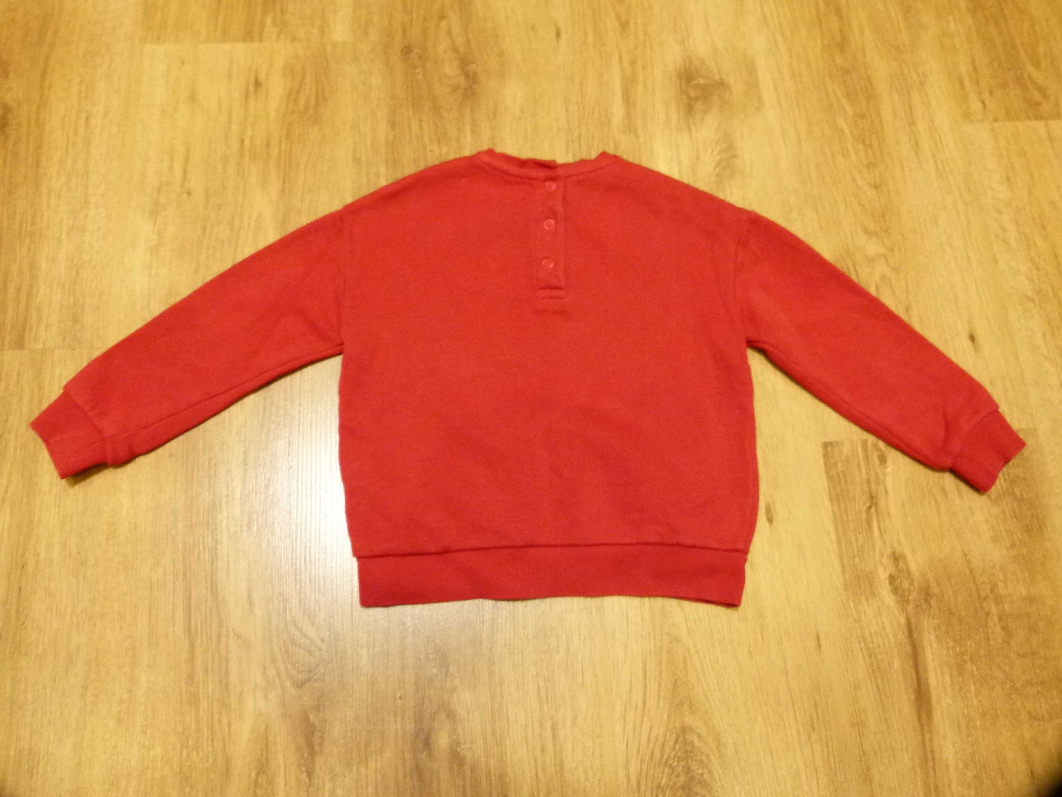 rozm 104 M&S bluza czerwona Uniseks dla dziewczynki i chłopaka