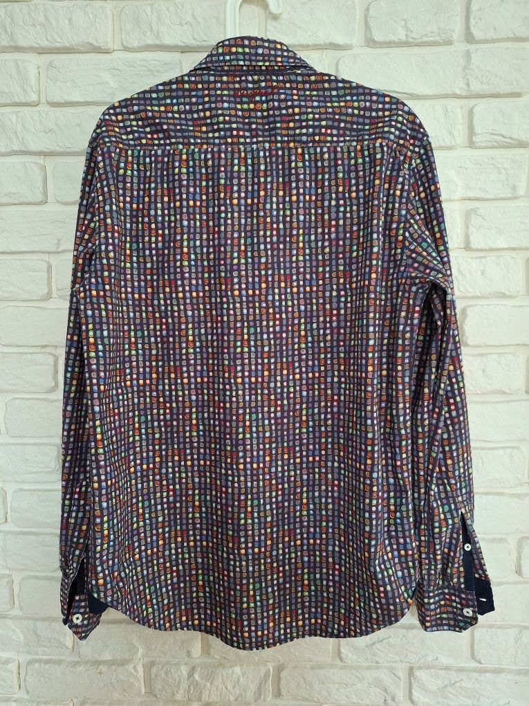 Desigual L Męska Koszula we wzory 100% bawełna Colourfull