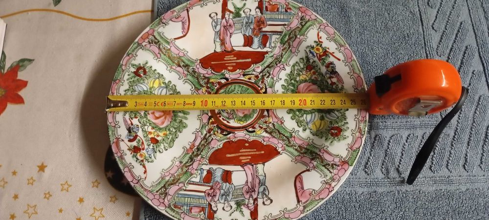 prato porcelana chinesa, jarro fabrico em macau