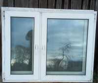 Okna PCV, białe 140x110 cm, używane, polski producent