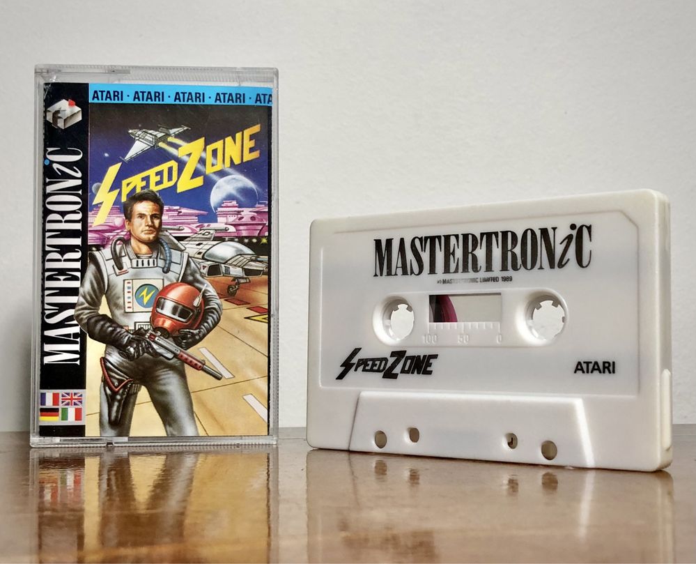 Gra Speed Zone kaseta magnetofonowa ATARI XL XE 8-bit retro arcade cib
