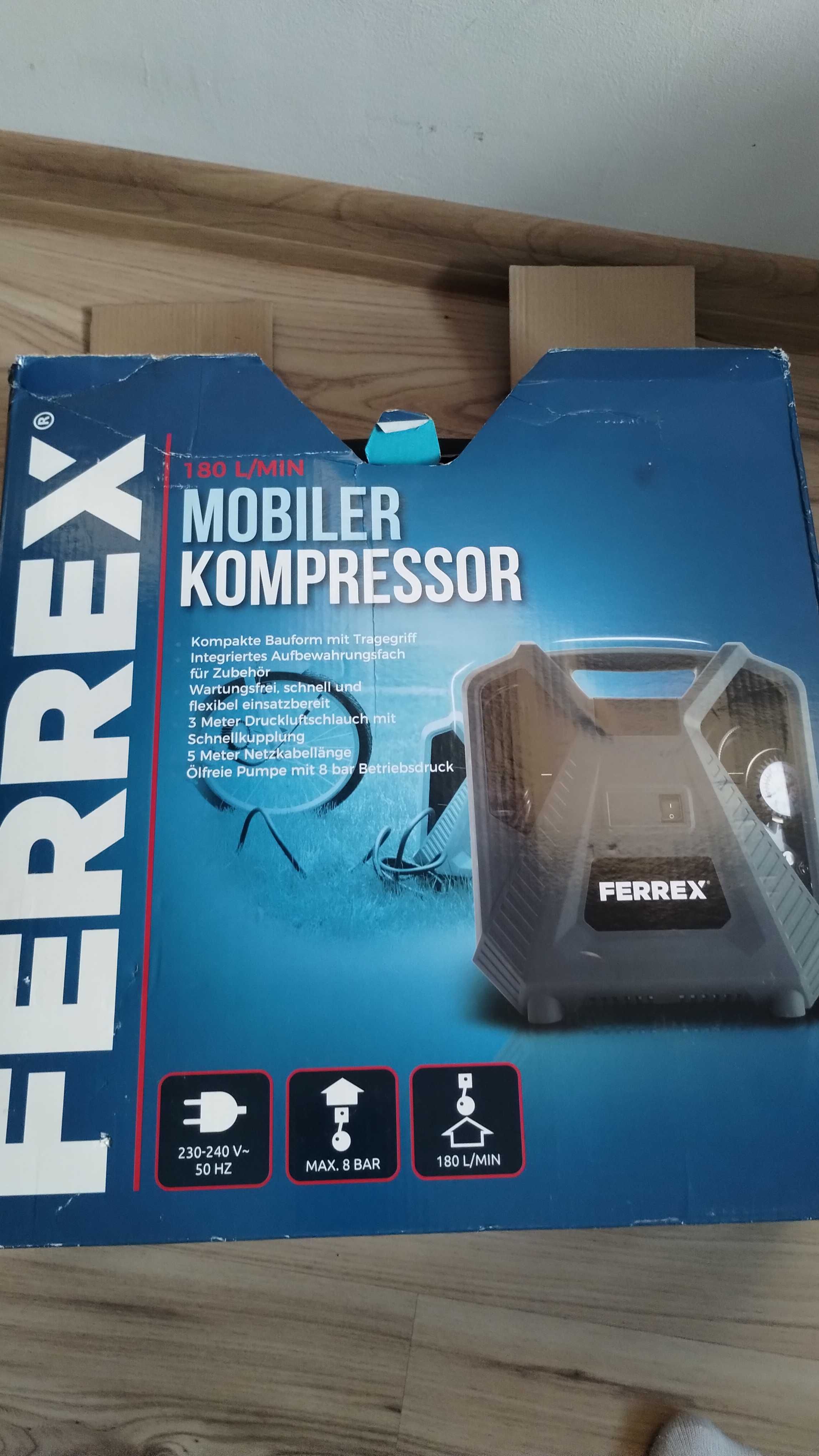 FERREX mobilny kompresor CQB180D-2