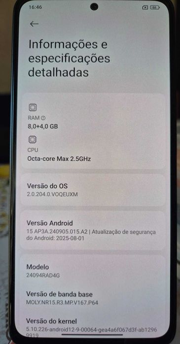 Telemóvel Redmi Note 14 5 G
