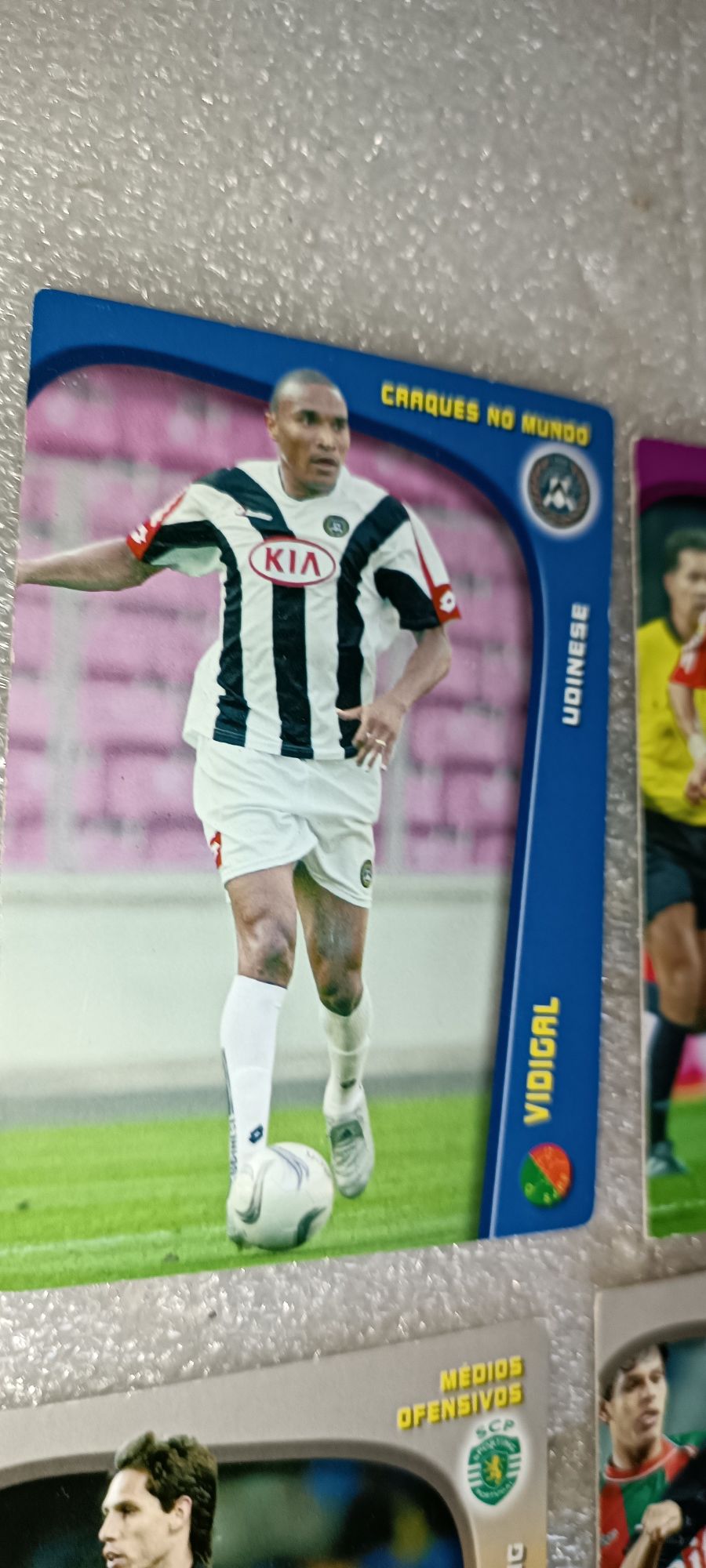 Antigo Lote 45 cartões futebol Panini